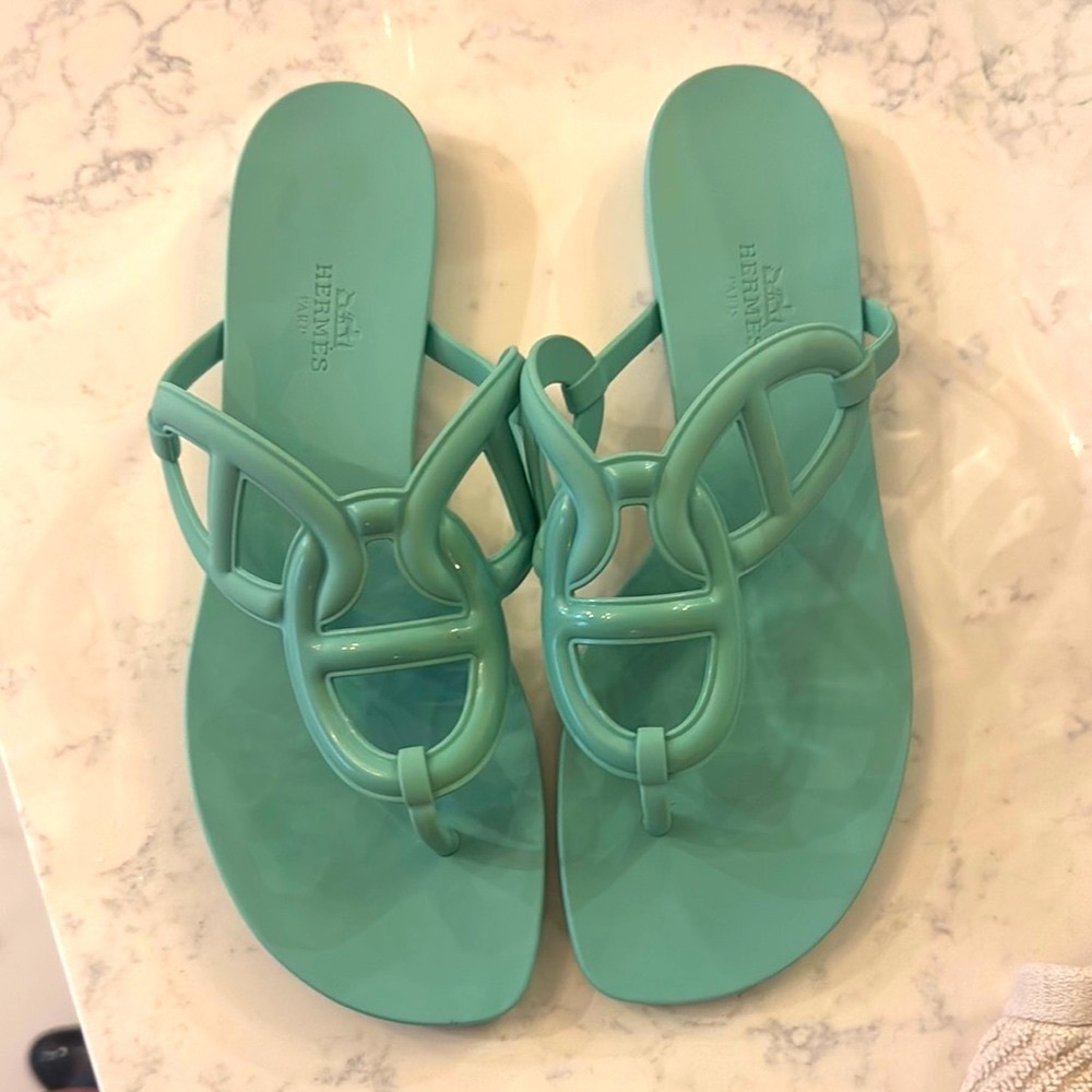 Hermes mint Women Sandals